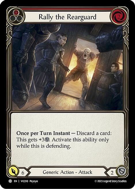 Rally the Rearguard - Red Card Front