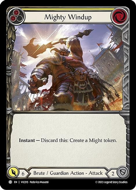 Mighty Windup - Yellow Card Front