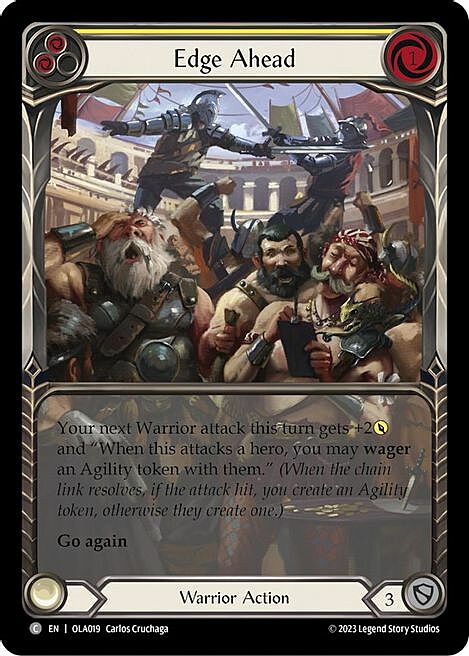 Edge Ahead - Yellow Card Front