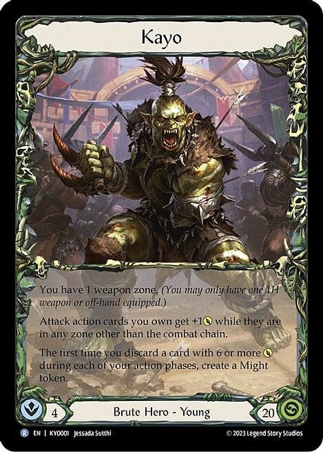 Kayo, Armed and Dangerous Card Front