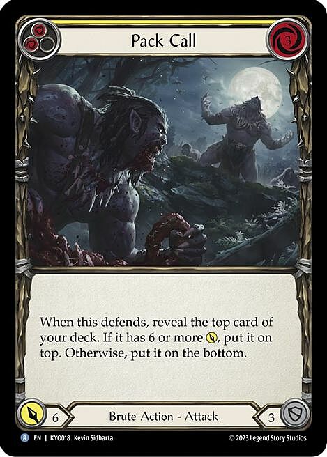 Pack Call Card Front