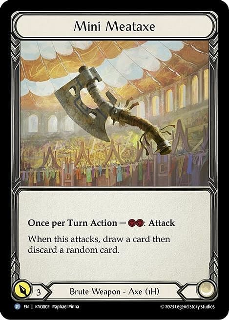 Mini Meataxe Card Front