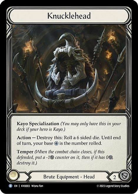 Knucklehead Card Front