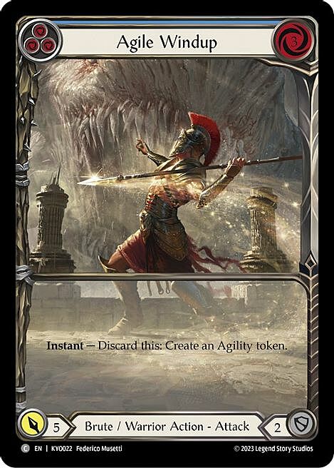 Carica Agile - Blu Card Front