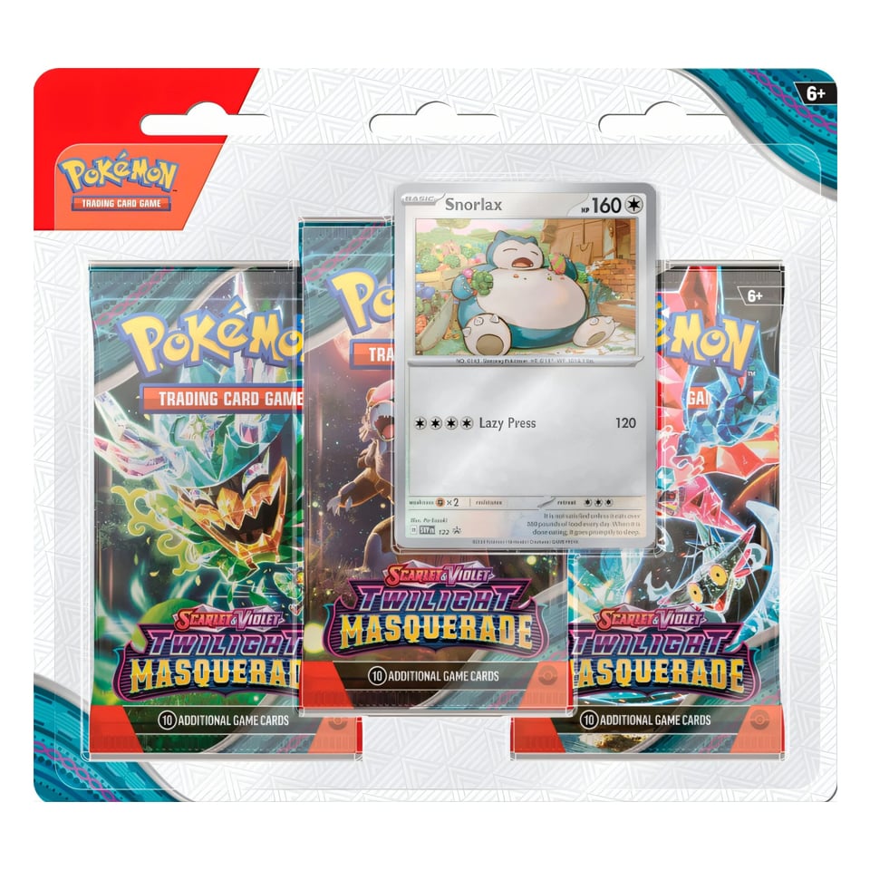 Blister 3-Sobres de Mascarada Crepuscular: Snorlax