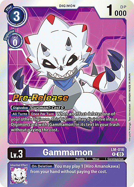 Gammamon Card Front