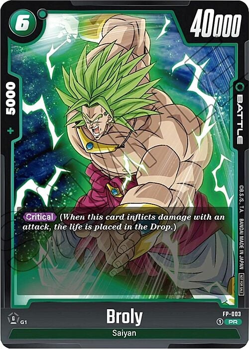 Broly Card Front
