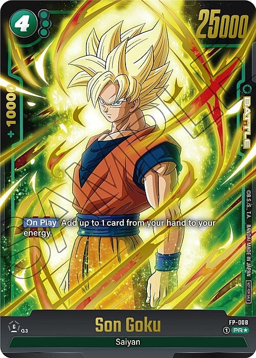 Son Goku Card Front