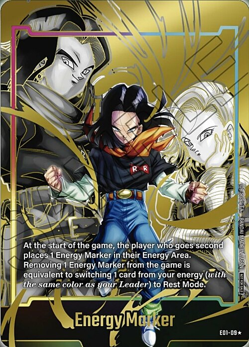"Android 17 & 18" Energy Marker Card Front