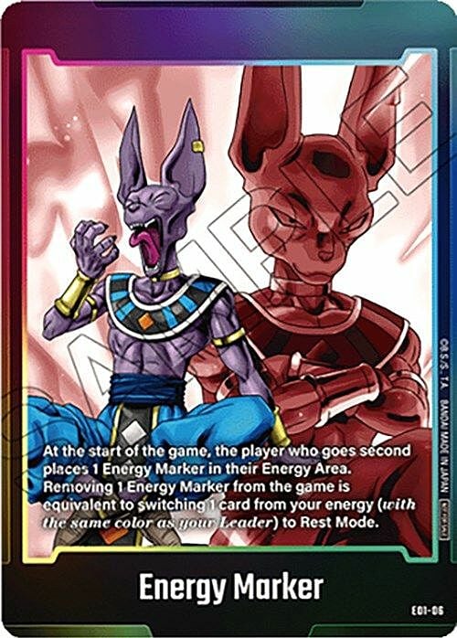 Energy Marker "Beerus" Card Front