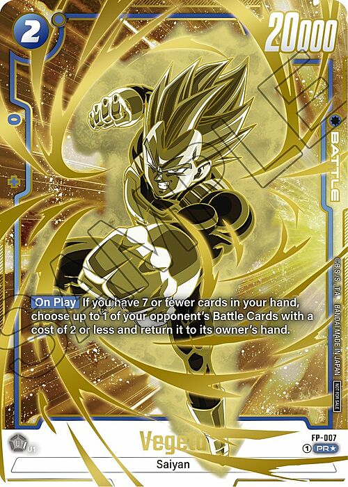 Vegeta Card Front