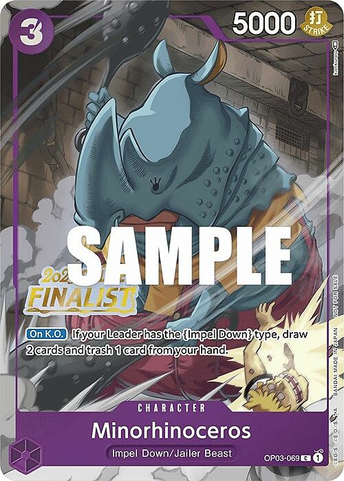 Minorhinoceros Card Front