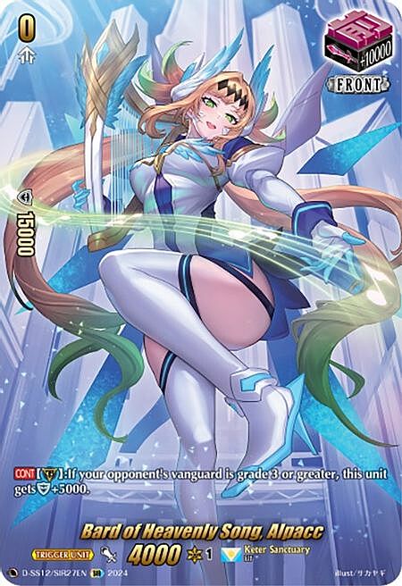 Bard of Heavenly Song, Alpacc Card Front