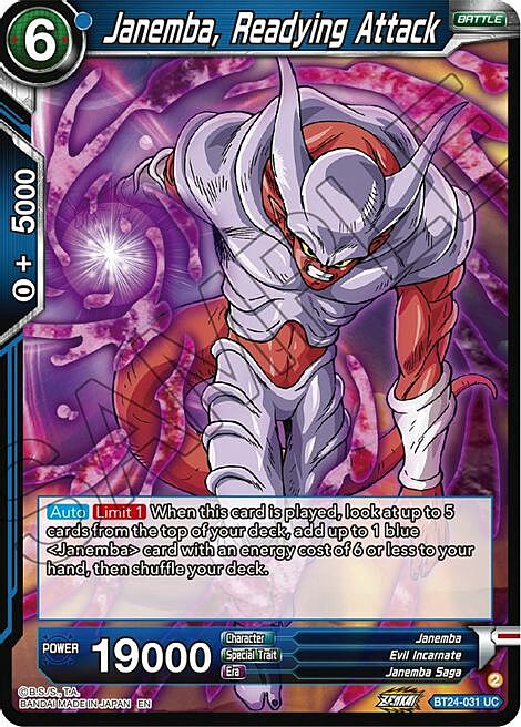 Janemba, Readying Attack Card Front