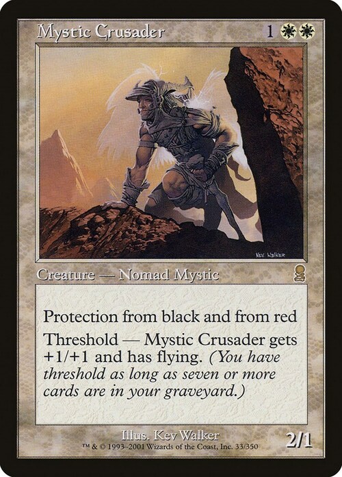 Mystic Crusader Card Front