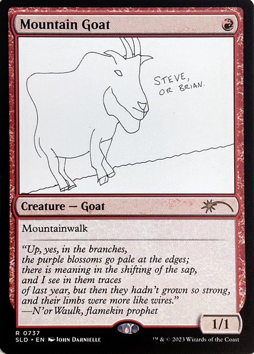 Mountain Goat Card Front