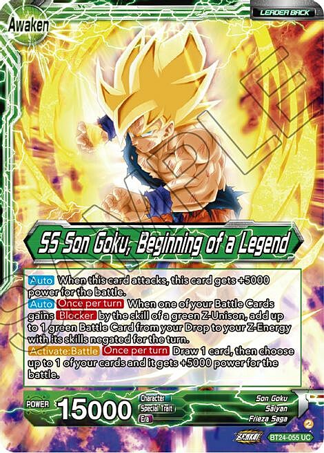 Son Goku // SS Son Goku, Beginning of a Legend Card Front