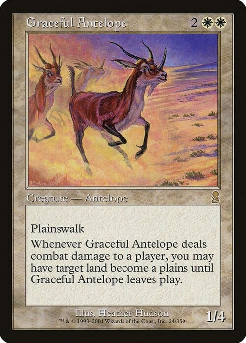Graceful Antelope Card Front