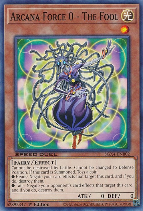 Arcana Force 0 - The Fool Card Front