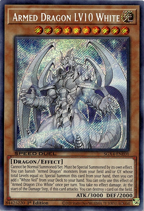 Armed Dragon LV10 White Card Front