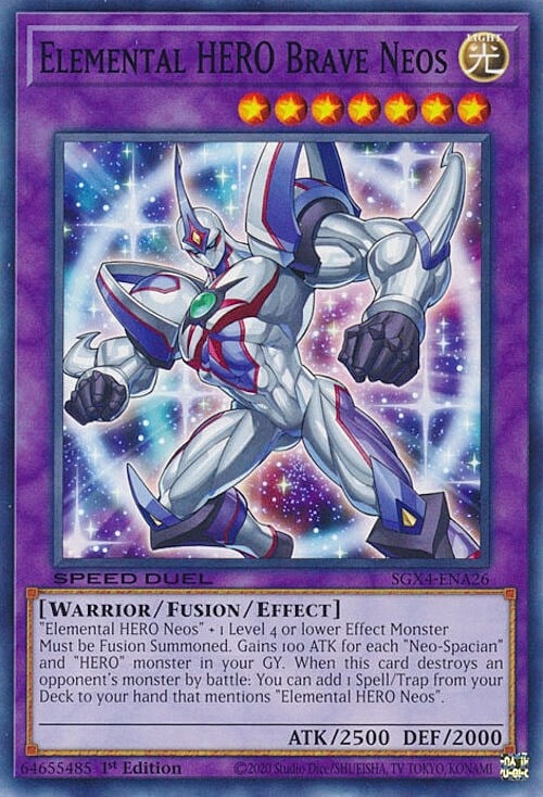Elemental HERO Brave Neos Card Front