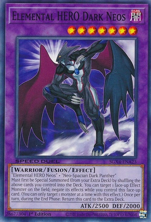 Elemental HERO Dark Neos Card Front