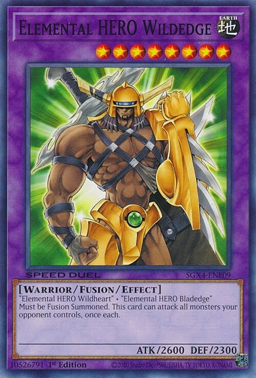 Elemental HERO Wildedge Card Front