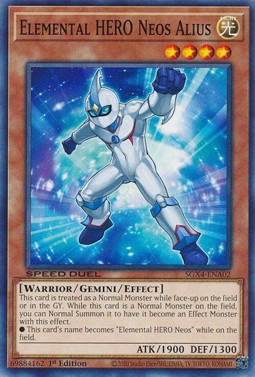 Elemental HERO Neos Alius Card Front