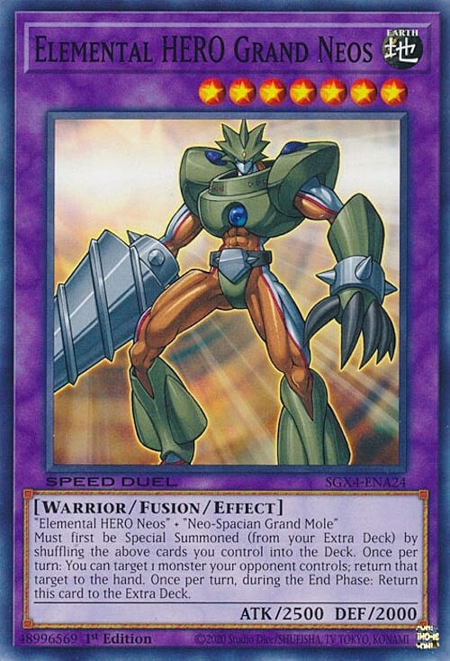 Elemental HERO Grand Neos Card Front