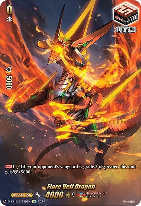 Flare Veil Dragon Card Front