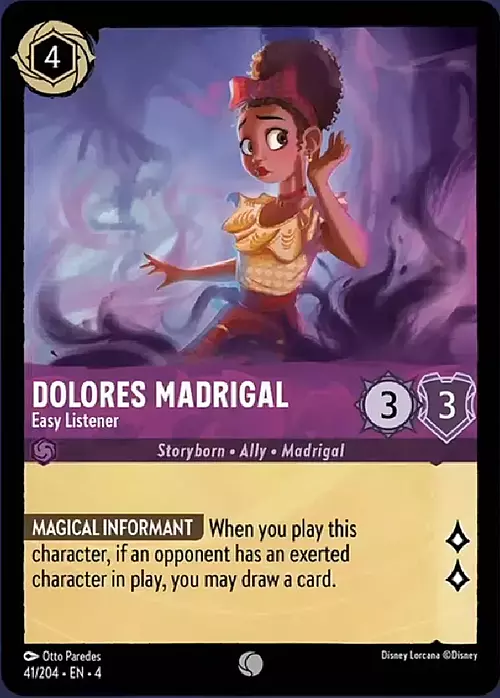 Dolores Madrigal - Easy Listener Card Front