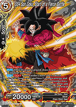 SS4 Son Goku, Start of a Fierce Battle Card Front