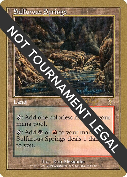 Sulfurous Springs Card Front