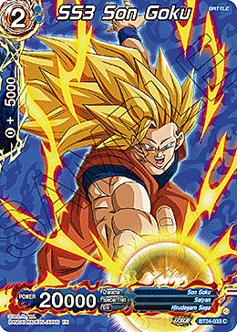 SS3 Son Goku Card Front