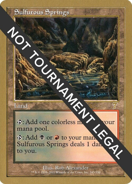 Sulfurous Springs Card Front