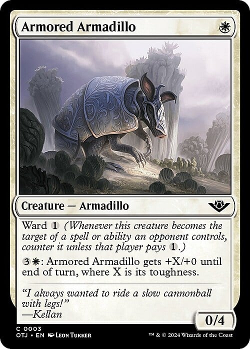 Armored Armadillo Card Front