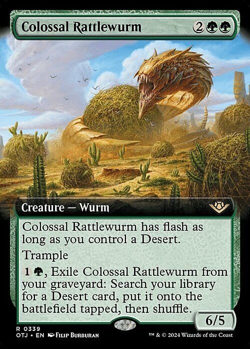 Colossal Rattlewurm Card Front