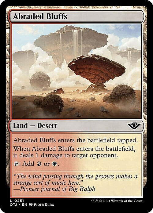 Abraded Bluffs Card Front