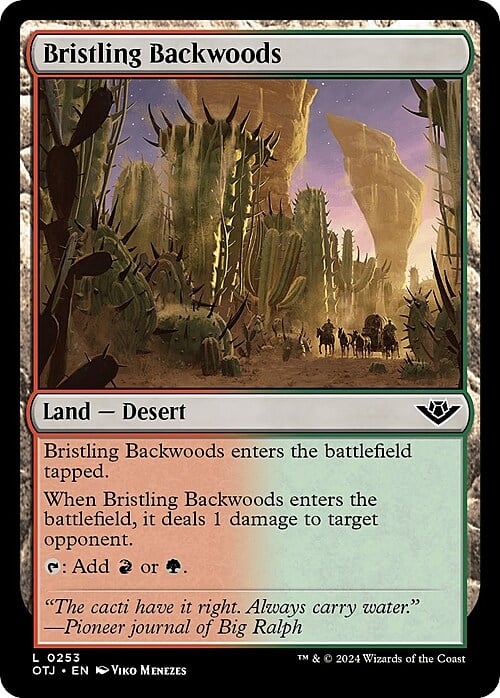 Bristling Backwoods Card Front