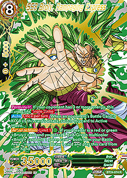 SS3 Broly, Rampaging Express Card Front