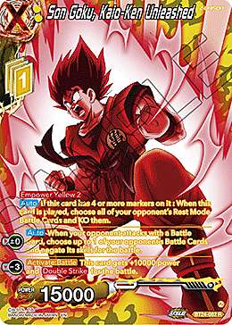 Son Goku, Kaio-Ken Unleashed Card Front