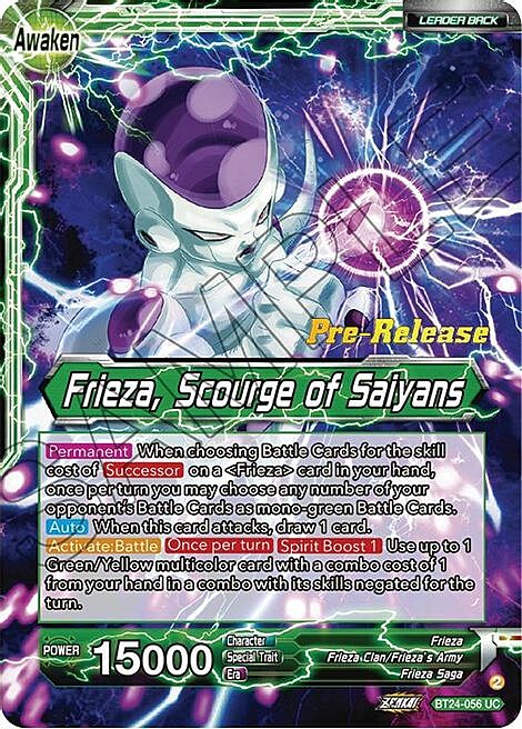 Frieza // Frieza, Scourge of Saiyans Card Front