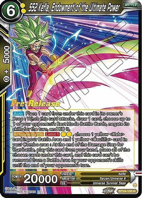 SS2 Kefla, Endowment of the Ultimate Power Card Front