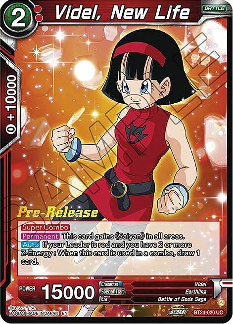 Videl, New Life Card Front