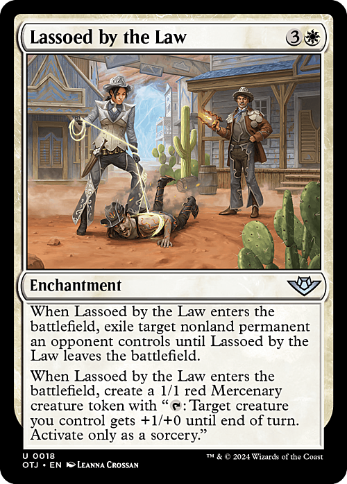 Lassoed by the Law Card Front