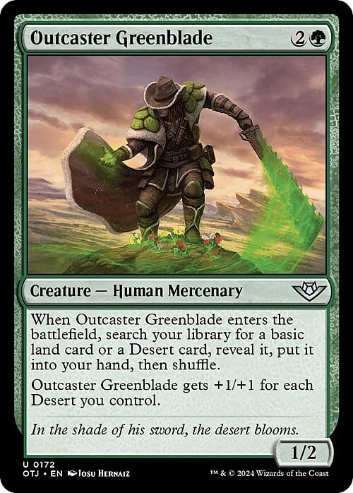 Outcaster Greenblade Card Front