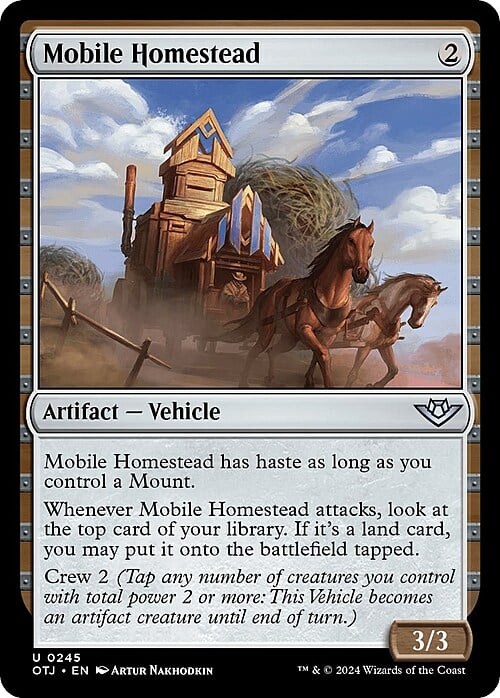 Mobile Homestead Card Front