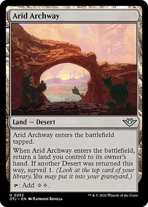 Arid Archway Card Front