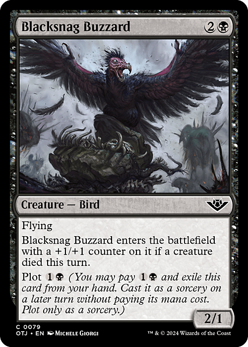 Blacksnag Buzzard Card Front