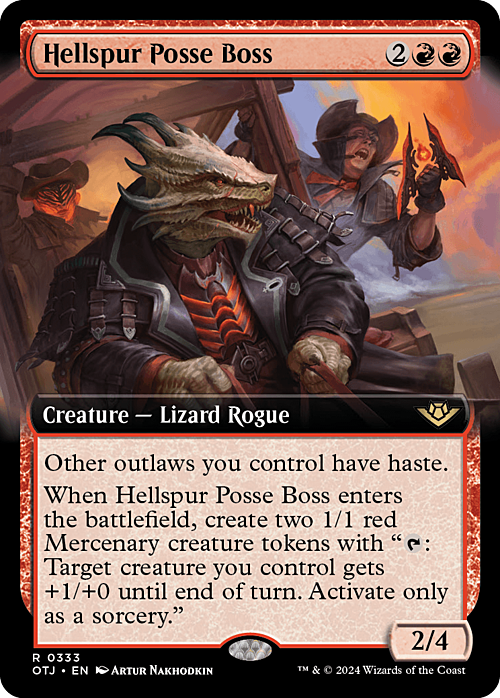 Hellspur Posse Boss Card Front